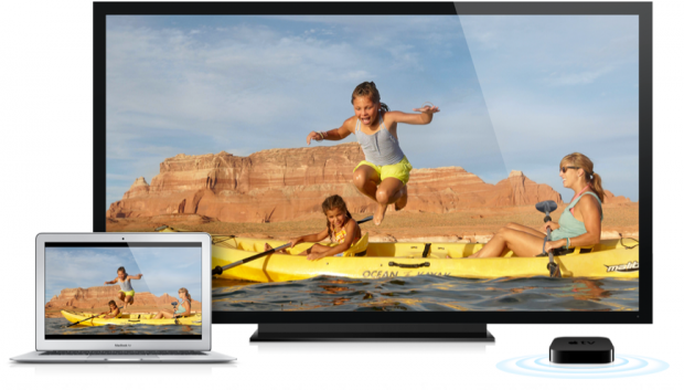 Mac OS X Mountain Lion - Neue Airplay-Funktion für HDTVs (Bild: Apple)